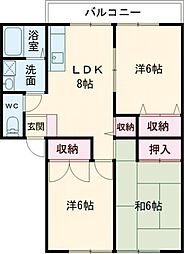 レトア東佐野A棟 3LDKの間取図画像