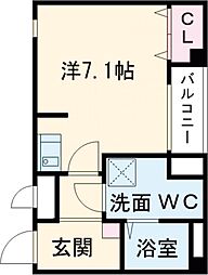 エヌエム・セット ワンルームの間取図画像