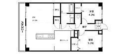 オレンジコート高松北棟 3SLDKの間取図画像