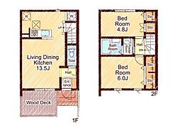 REMALE乙津港町2 2LDKの間取図画像