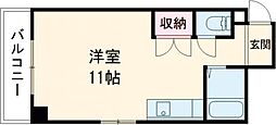コーポベターディズ ワンルームの間取図画像
