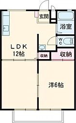 ハイツタツミ 1LDKの間取図画像