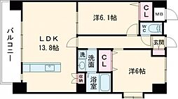 Passage帯山 2LDKの間取図画像