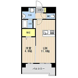 LIBTH菊陽227 1LDKの間取図画像
