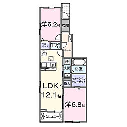ラフェーラ50 2LDKの間取図画像
