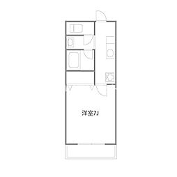 丹木田口ビル 1Kの間取図画像