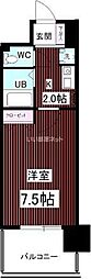 GRASSSQUARE六番館 1Kの間取図画像