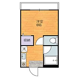 ガーデンハイツほなみ 1Kの間取図画像