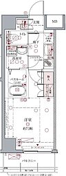 クレヴィスタ亀戸2 1Kの間取図画像