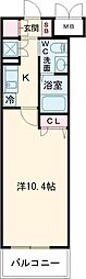 フェニックスレジデンス堺東 1Kの間取図画像
