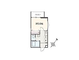 MELLAS武蔵藤沢 1Kの間取図画像