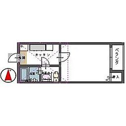 stage長町 1Kの間取図画像