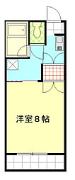 シークハウスコーポ 1DKの間取図画像
