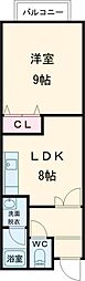 フレスコ・アーチェロ 1LDKの間取図画像