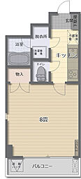 アーバンモール 1Kの間取図画像