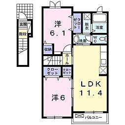 ファインソフトリー 2LDKの間取図画像