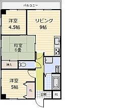 フローラみずほ 3LDKの間取図画像