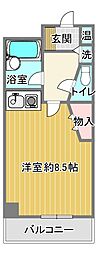 ステップビル ワンルームの間取図画像