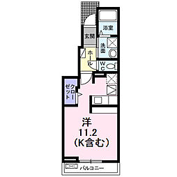 カーサ・デジール ワンルームの間取図画像