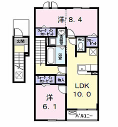 ユグランス(Juglans) 2LDKの間取図画像