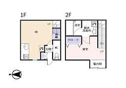 シャ・ミニヨンA 1LDKの間取図画像