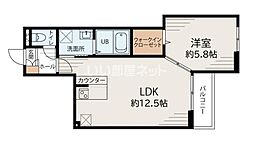 コネクトパーク上志津 1LDKの間取図画像