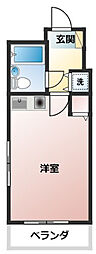 アーバンハイツ平塚 ワンルームの間取図画像