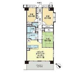 アパガーデンプレイス臼井駅前 3LDKの間取図画像