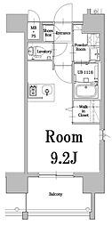エンクレスト千早 ワンルームの間取図画像