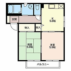 物件の間取り