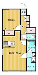STARTA 1LDKの間取図画像