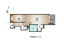 Regalest DS Aosaki(レガリスト ディーエスアオサキ) 1LDKの間取図画像