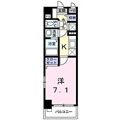 Villa高島平 1Kの間取図画像