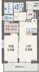 セルカ・シャロン 1LDKの間取図画像