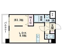 キュレスト熊大病院前 1LDKの間取図画像