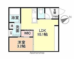 INTEGRALHIBARI 1LDKの間取図画像