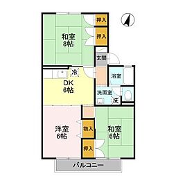 螢川館C棟 3DKの間取図画像