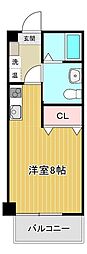 ブランチ家野町 ワンルームの間取図画像