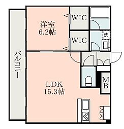 ソフィア九品寺 1LDKの間取図画像