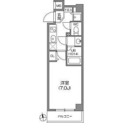 ガーラプレイス八幡山弐番館 1Kの間取図画像