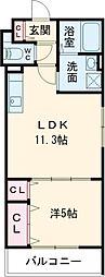 クリエオーレ小路町 1LDKの間取図画像