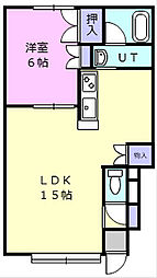 インヴェルノ 1LDKの間取図画像