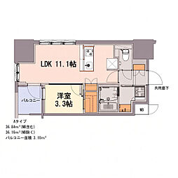 S-RESIDENCE千種belvia TOWER(べルヴィアタワー) 10月27日(火) 1LDKの間取図画像