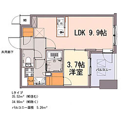 S-RESIDENCE千種belvia TOWER(べルヴィアタワー) 10月27日(火) 1LDKの間取図画像