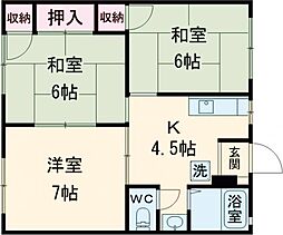 フレグランス南中山ビレッジH 3Kの間取図画像