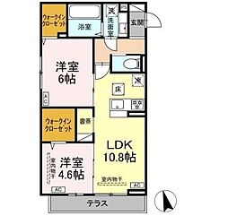 Gran Luxe 2LDKの間取図画像