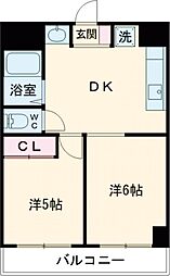 PASSEIOSANKO 2DKの間取図画像