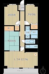パークフィールド志木 3LDKの間取図画像