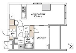 City Lux Tsurumi 1LDKの間取図画像