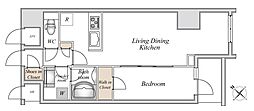 City Lux Tsurumi 1LDKの間取図画像
